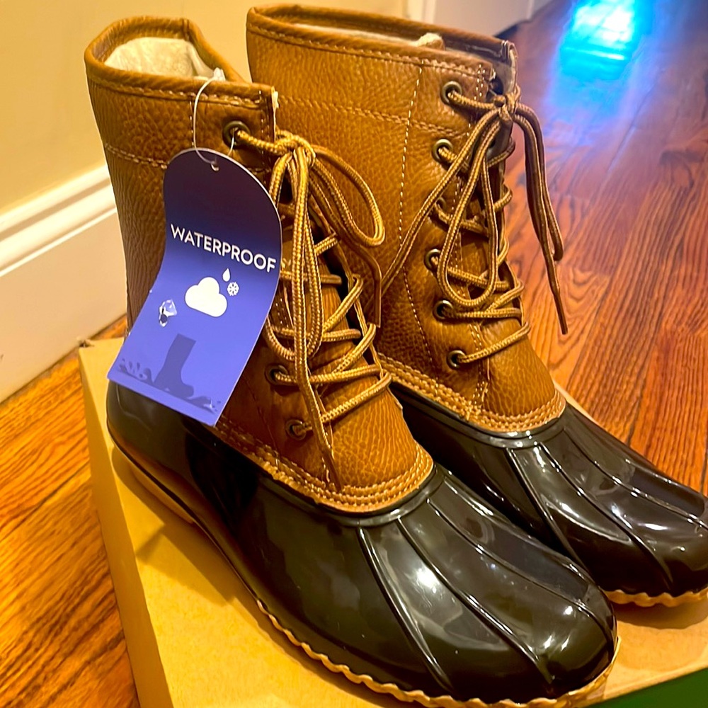 New waterproof boots